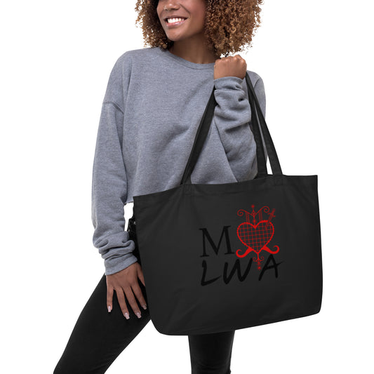 I love lwa Large organic tote bag