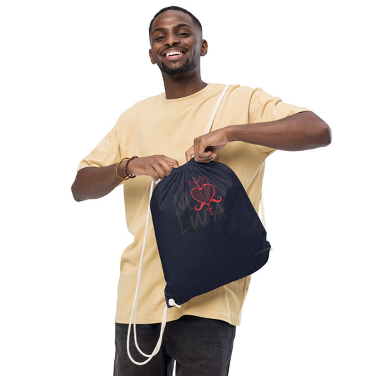 I love lwa Organic cotton drawstring bag