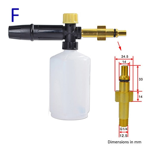 Car foam wash Snow foam lance foam nozzle foam cannon foam generator for Daewoo Hammer Karcher Huter Makita High Pressure Washer