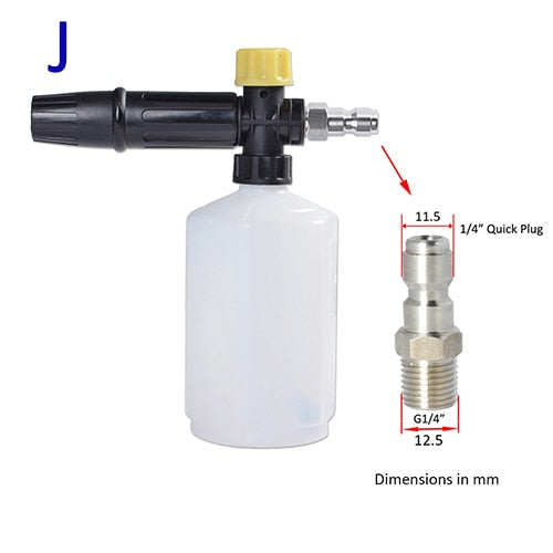 Car foam wash Snow foam lance foam nozzle foam cannon foam generator for Daewoo Hammer Karcher Huter Makita High Pressure Washer