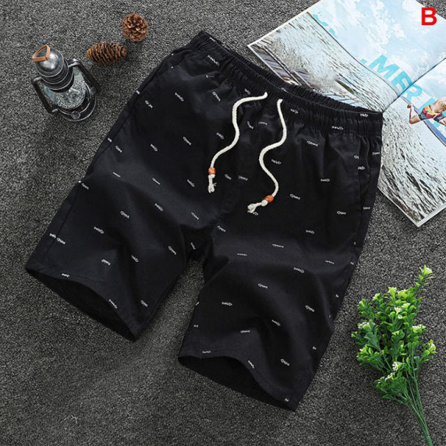 2020 Summer Men's shorts Casual Loose Cropped Trousers Sports Shorts Loose Knit Straight Casual Pants Cotton Short Pants New 4XL