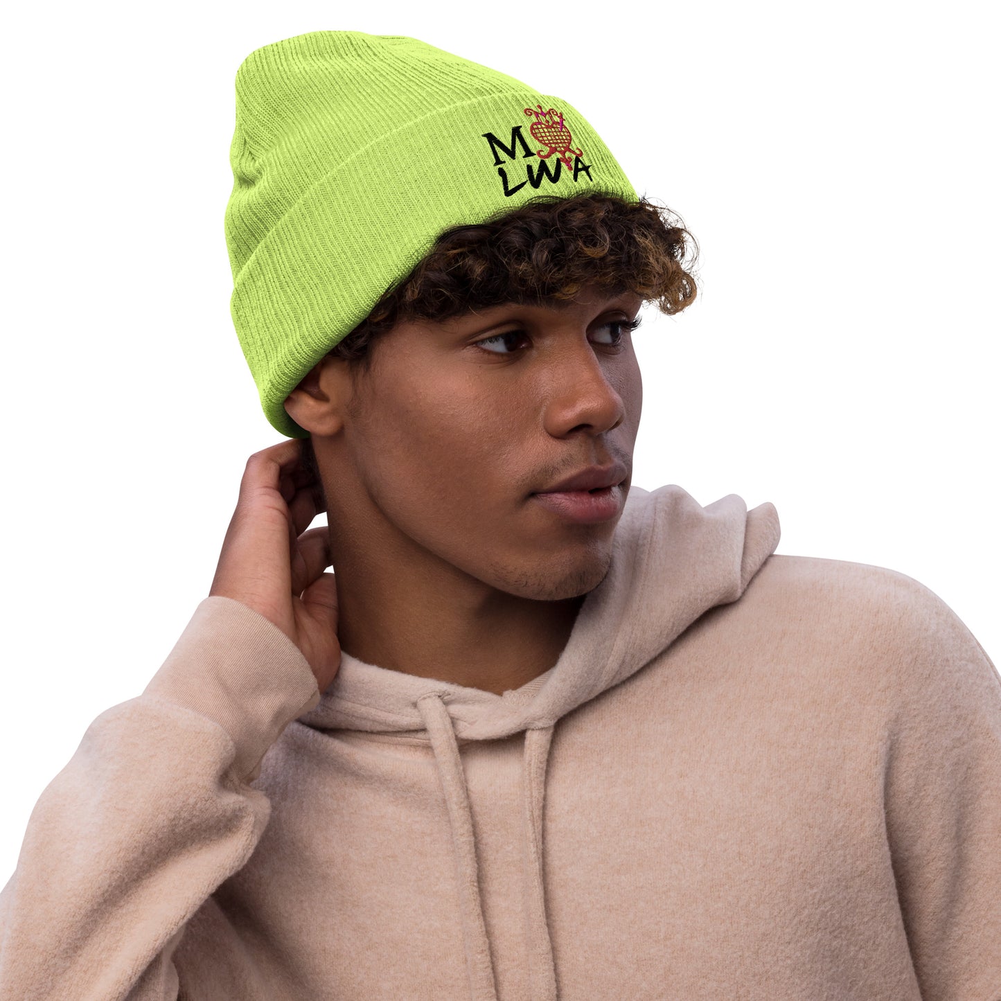 I love lwa Ribbed knit beanie