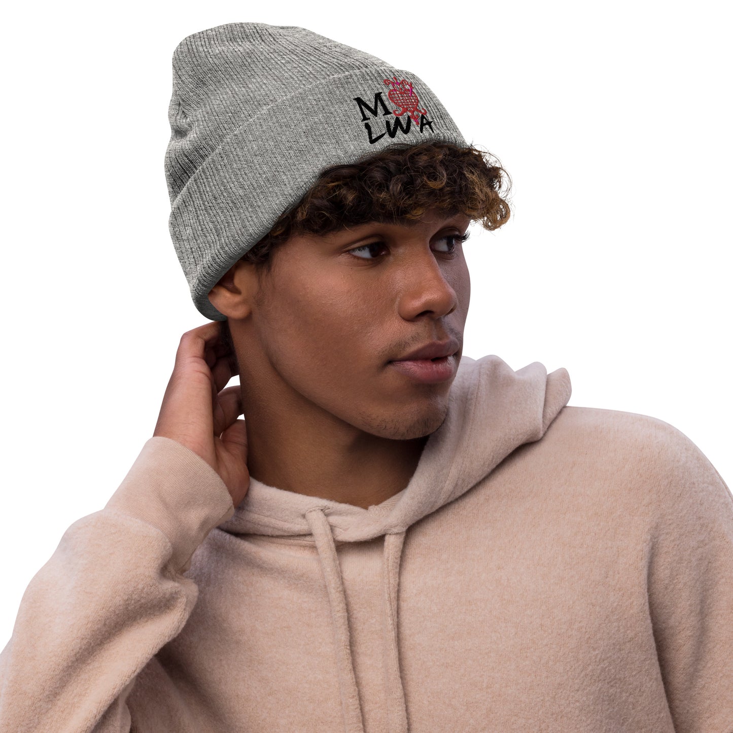 I love lwa Ribbed knit beanie